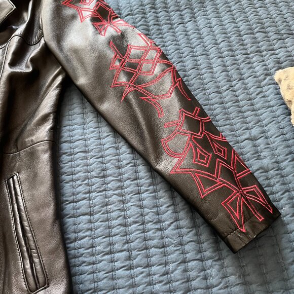 HIlary's Vanity Leather Wing Coat - Large - Picture 3 of 12